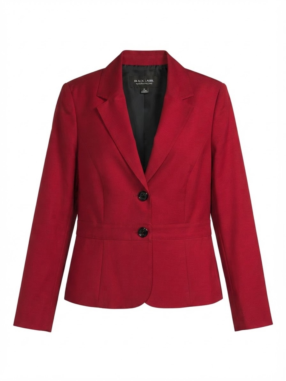 Black Label by Evan-Picone Womenβs Red Tailored Blazer Size 14